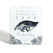 Ekologisk handgjord tvål -  Coal & Clay - Detox Soap med Tea tree, Lavendel och Mynta