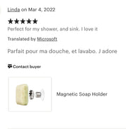 Magnetisk tvålhållare med sugpropp