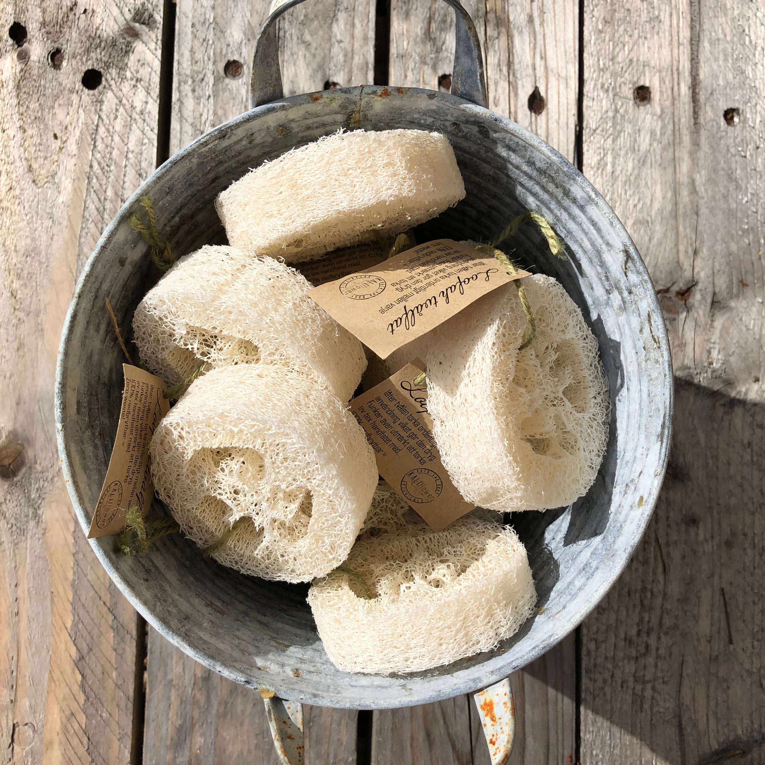 Tvålunderlägg av loofa