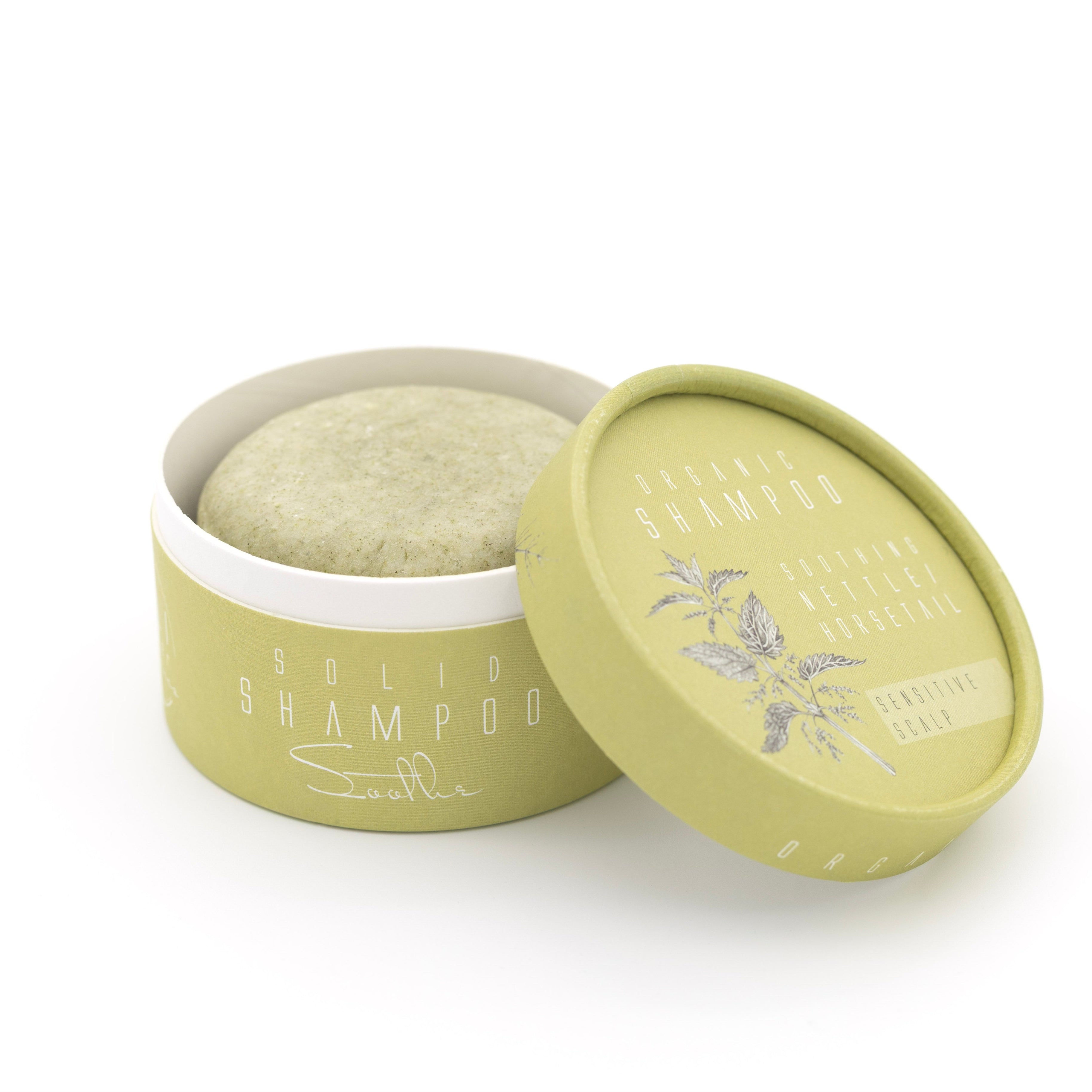 Shampoo bar SOOTHE - nettle and horsetail with green clay