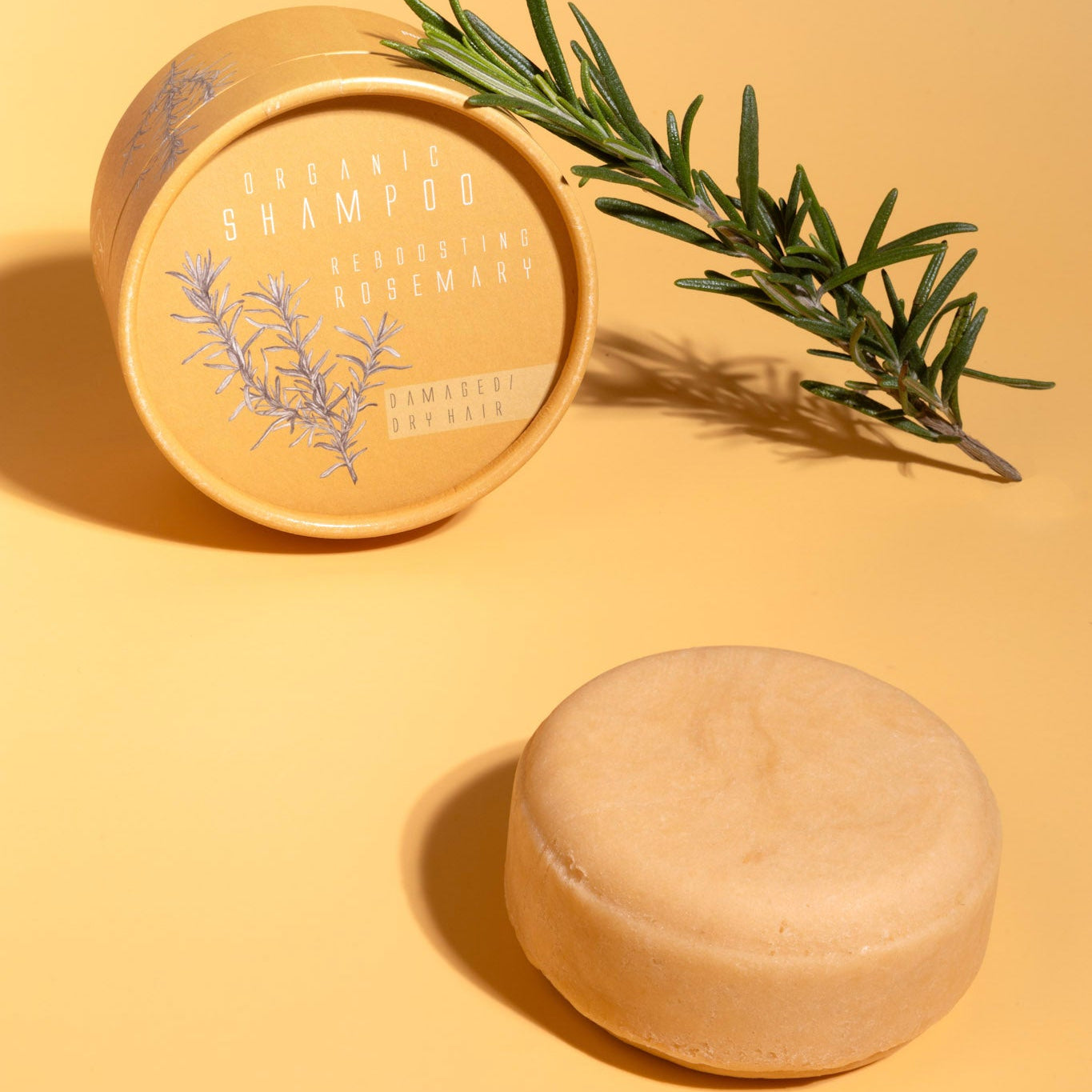 Schampokaka REBOOST  - med rosmarin och gul lera 80g