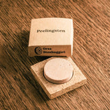 Peelingsten/fotfil av naturlig sandsten