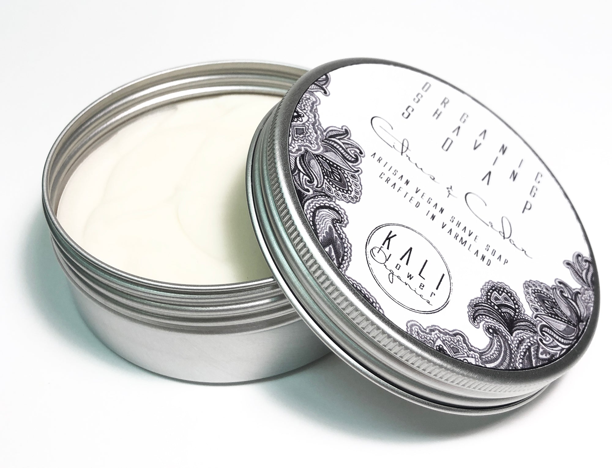 Vegan artisan Shaving Soap - Citrus and Cedarwood
