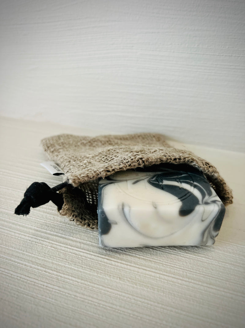 Linen soap bag